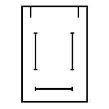 Schnitt der Schachtel